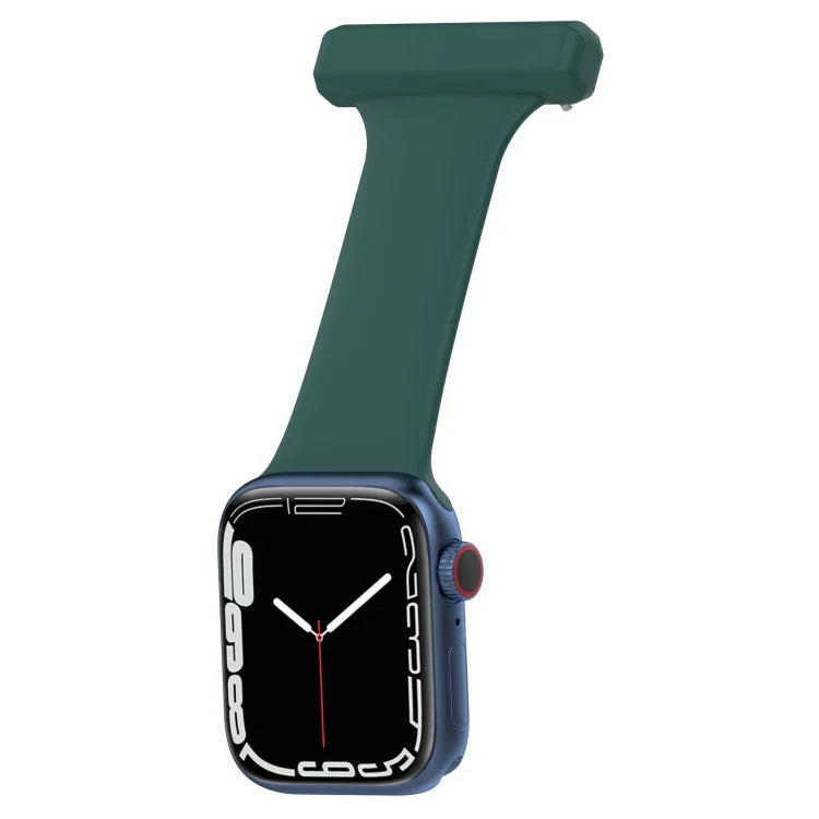 Bracelet de montre d'infirmière en silicone pour Apple Watch Series, 7 45mm / 6&SE&5&4 44mm / 3&2&1 42mm, 7 41mm / 6&SE&5&4 40mm / 3&2&1 38mm