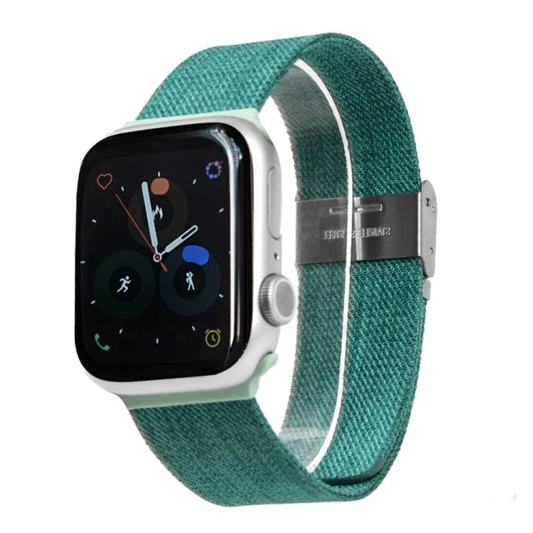 Bracelet en tissu pour Apple Watch Series, 7 41mm / 6&SE&5&4 40mm / 3&2&1 38mm, 7 45mm / 6&SE&5&4 44mm / 3&2&1 42mm