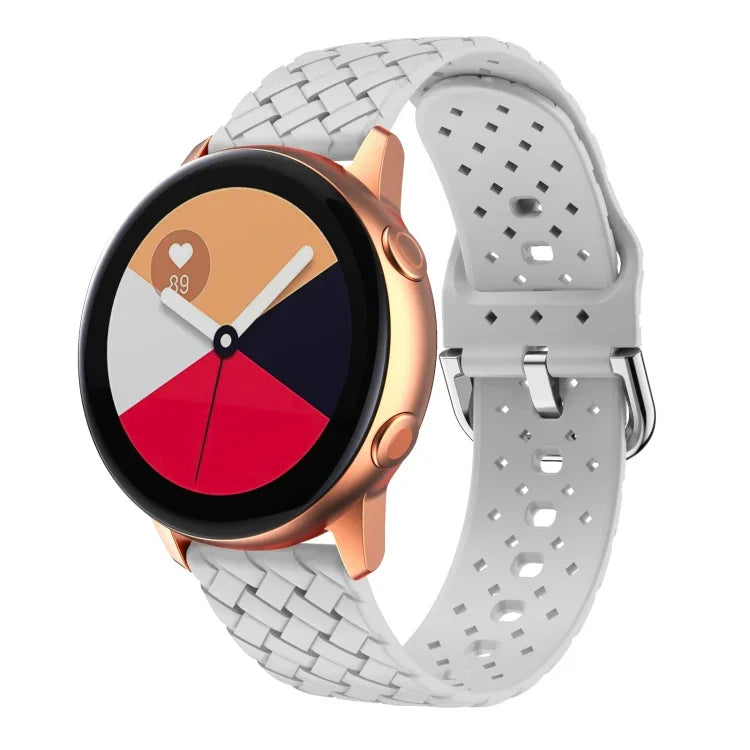 Bracelet de montre en silicone texturé tissé, pour Samsung Galaxy Watch4 40/44mm, pour Samsung Galaxy Watch4 Classic 42/46mm