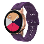 Bracelet de montre en silicone creux motif fleur de prunier, pour Samsung Galaxy Watch4 40/44mm, pour Samsung Galaxy Watch4 Classic 42/46mm