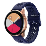 Bracelet de montre en silicone creux motif fleur de prunier, pour Samsung Galaxy Watch4 40/44mm, pour Samsung Galaxy Watch4 Classic 42/46mm