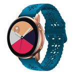 Bracelet de montre en silicone creux motif fleur de prunier, pour Samsung Galaxy Watch4 40/44mm, pour Samsung Galaxy Watch4 Classic 42/46mm