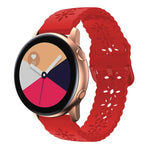 Bracelet de montre en silicone creux motif fleur de prunier, pour Samsung Galaxy Watch4 40/44mm, pour Samsung Galaxy Watch4 Classic 42/46mm