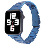 Bracelet de montre à dégagement rapide et taille fine pour Apple Watch Series, 7 45mm / 6&SE&5&4 44mm / 3&2&1 42mm, 7 41mm / 6&SE&5&4 40mm / 3&2&1 38mm (Bleu, 7 41mm / 6&SE&5&4 40mm / 3&2&1 38mm)