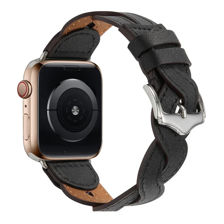 Bracelet tressé pour Apple Watch Series, 7 41mm / 6&SE&5&4 40mm / 3&2&1 38mm, 7 45mm / 6&SE&5&4 44mm / 3&2&1 42mm