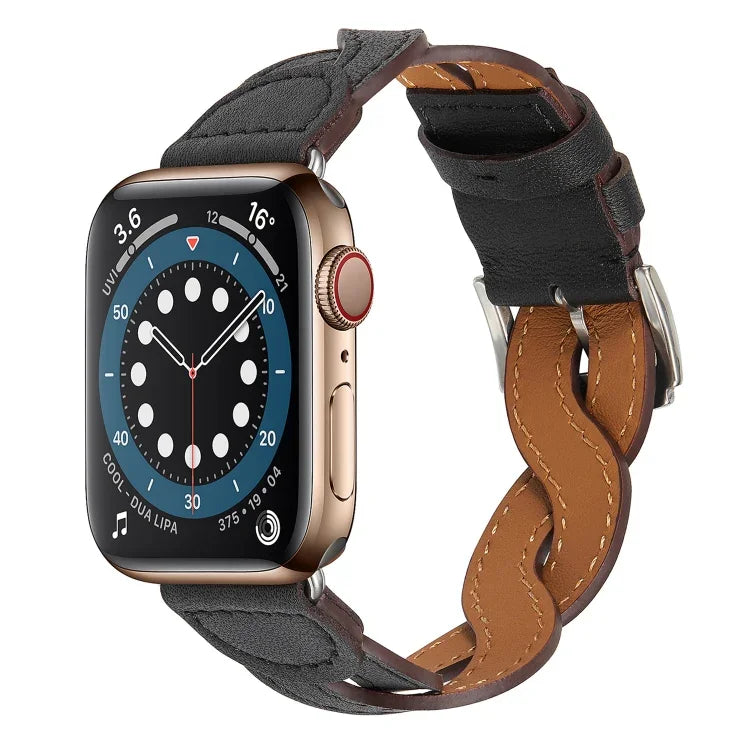 Bracelet tressé pour Apple Watch Series, 7 41mm / 6&SE&5&4 40mm / 3&2&1 38mm, 7 45mm / 6&SE&5&4 44mm / 3&2&1 42mm