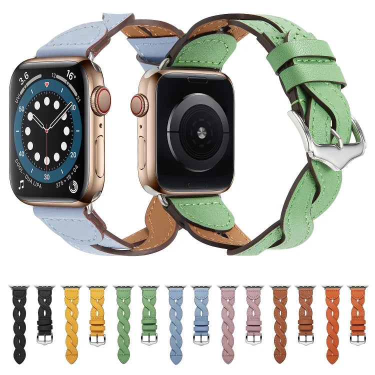 Bracelet tressé pour Apple Watch Series, 7 41mm / 6&SE&5&4 40mm / 3&2&1 38mm, 7 45mm / 6&SE&5&4 44mm / 3&2&1 42mm