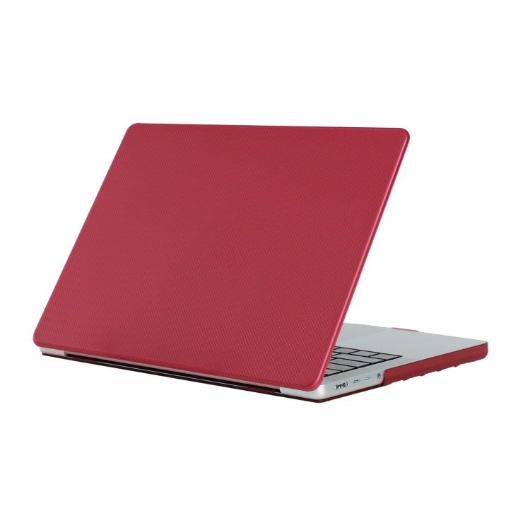 Housse d'ordinateur portable double face en similicuir grainé à pois, pour MacBook Air 13,3 pouces A1932/A2179/A2337, pour MacBook Pro 13,3 pouces A1706/A1708, pour MacBook Pro 14,2 pouces A2442 2021, pour MacBook Pro 16,2 pouces A2485 2021
