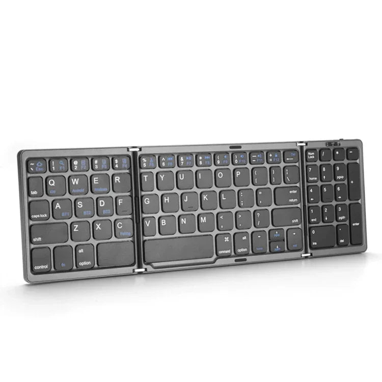 Clavier pliable Bluetooth B089 avec pavé numérique, B089 (argent), B089 (noir)