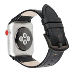 Bracelet de montre en cuir véritable à paillettes pour Apple Watch Series, 7 41mm / 6&SE&5&4 40mm / 3&2&1 38mm, 7 45mm / 6&SE&5&4 44mm / 3&2&1 42mm