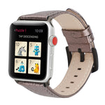 Bracelet de montre en cuir véritable à paillettes pour Apple Watch Series, 7 41mm / 6&SE&5&4 40mm / 3&2&1 38mm, 7 45mm / 6&SE&5&4 44mm / 3&2&1 42mm