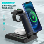 Support de chargeur sans fil rapide multifonction D2 15 W max. 6-en-1