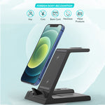 Support de chargeur sans fil rapide multifonction D2 15 W max. 6-en-1