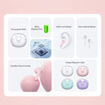 Écouteurs sans fil semi intra-auriculaires USAMS BU12 TWS Bluetooth 5.1, USAMS BU12