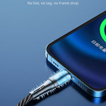 Câble de données de charge rapide 3 en 1 awei CL-972 Type-C / USB-C + 8 broches + Micro USB, longueur : 1,2 m