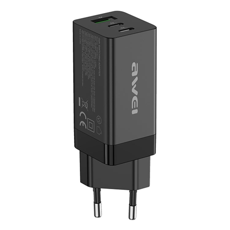 Chargeur de voyage rapide awei PD9 65W GaN, prise EU