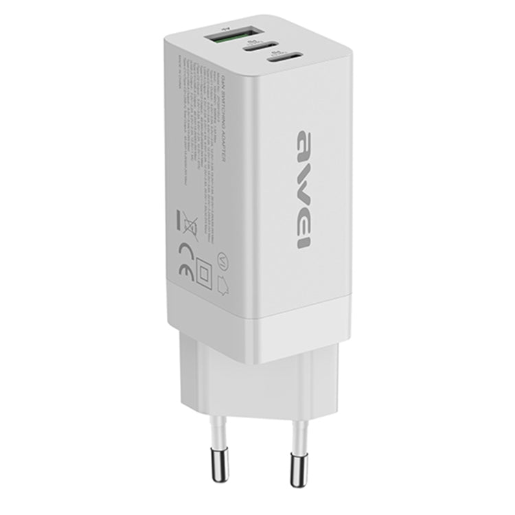 Chargeur de voyage rapide awei PD9 65W GaN, prise EU