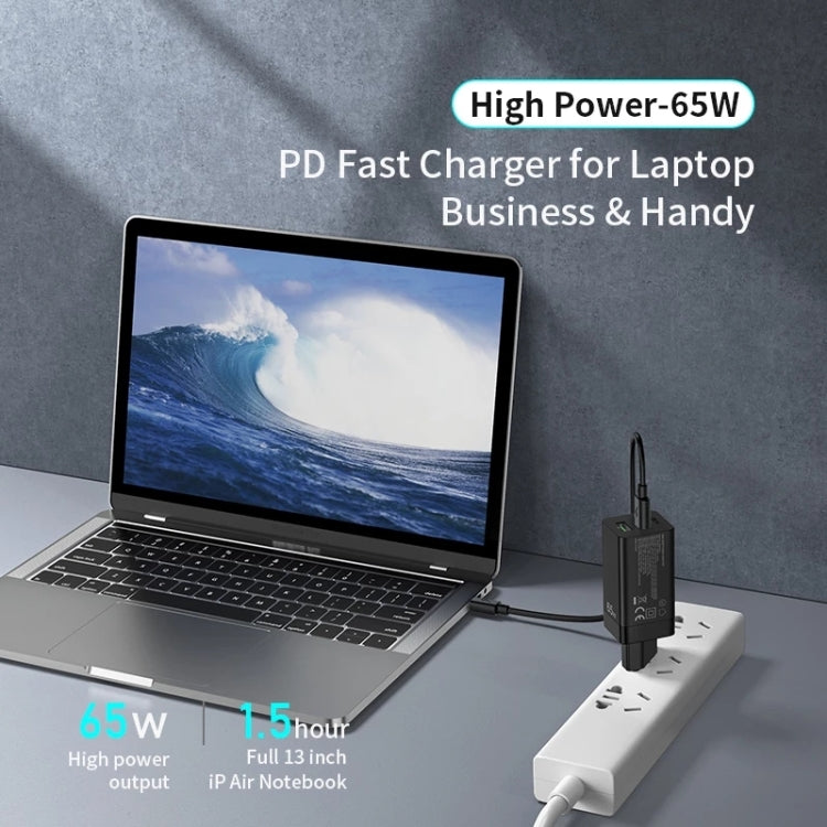 Chargeur de voyage rapide awei PD9 65W GaN, prise EU