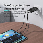 Chargeur de voyage rapide awei PD9 65W GaN, prise EU