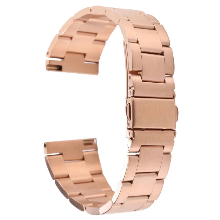 22mm Three-bead Steel Watch Band
