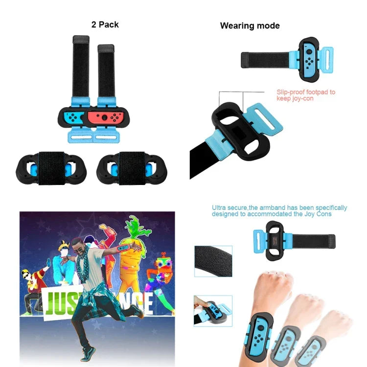JYS JYS-NS215 Ensemble d'accessoires de sport somatosensoriel 10 en 1 pour Nintendo Switch, JYS 10 en 1