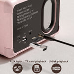Enceinte Bluetooth sans fil mini rétro HIFI portable HM11 PLUS, HM11 PLUS (Jaune), HM11 PLUS (Noir), HM11 PLUS (Violet), HM11 PLUS (Rose), HM11 PLUS (Vert)