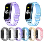 Décoloration dans le bracelet de montre en TPU clair, pour Samsung Galaxy Fit 2 SM-R220