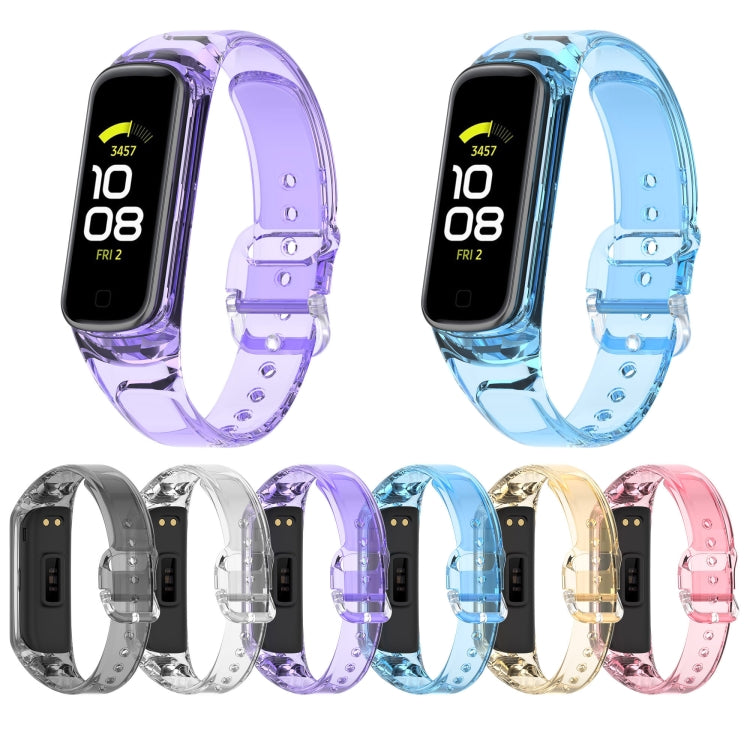 Décoloration dans le bracelet de montre en TPU clair, pour Samsung Galaxy Fit 2 SM-R220
