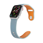 Bracelet en cuir avec boucle ardillon pour Apple Watch Series, 7 41mm / 6&SE&5&4 40mm / 3&2&1 38mm, 7 45mm / 6&SE&5&4 44mm / 3&2&1 42mm