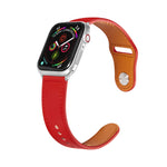 Bracelet en cuir avec boucle ardillon pour Apple Watch Series, 7 41mm / 6&SE&5&4 40mm / 3&2&1 38mm, 7 45mm / 6&SE&5&4 44mm / 3&2&1 42mm