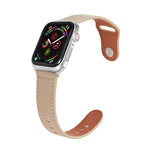 Bracelet en cuir avec boucle ardillon pour Apple Watch Series, 7 41mm / 6&SE&5&4 40mm / 3&2&1 38mm, 7 45mm / 6&SE&5&4 44mm / 3&2&1 42mm