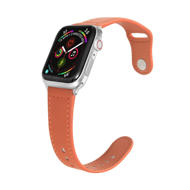 Bracelet en cuir avec boucle ardillon pour Apple Watch Series, 7 41mm / 6&SE&5&4 40mm / 3&2&1 38mm, 7 45mm / 6&SE&5&4 44mm / 3&2&1 42mm