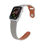 Bracelet en cuir avec boucle ardillon pour Apple Watch Series, 7 41mm / 6&SE&5&4 40mm / 3&2&1 38mm, 7 45mm / 6&SE&5&4 44mm / 3&2&1 42mm