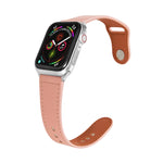 Bracelet en cuir avec boucle ardillon pour Apple Watch Series, 7 41mm / 6&SE&5&4 40mm / 3&2&1 38mm, 7 45mm / 6&SE&5&4 44mm / 3&2&1 42mm