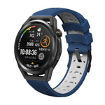 Bracelet de montre en silicone à trois rangées de trous trapézoïdaux, pour Samsung Galaxy Watch 4 / Watch4 Classic, pour Samsung Galaxy Watch 42 mm, pour Samsung Galaxy Watch 46 mm, pour Samsung Galaxy Watch Active
