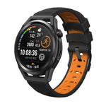 Bracelet de montre en silicone à trois rangées de trous trapézoïdaux, pour Samsung Galaxy Watch 4 / Watch4 Classic, pour Samsung Galaxy Watch 42 mm, pour Samsung Galaxy Watch 46 mm, pour Samsung Galaxy Watch Active
