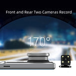 Anytek A60 Voiture 4 pouces écran IPS HD 1080P 170 degrés grand angle double caméra ADAS enregistreur de conduite, A60