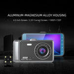 Anytek A60 Voiture 4 pouces écran IPS HD 1080P 170 degrés grand angle double caméra ADAS enregistreur de conduite, A60