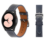 Bracelet de Montre en Cuir à Tissage Uni, Pour Samsung Galaxy Watch4 40mm / 44mm