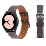 Bracelet de Montre en Cuir à Tissage Uni, Pour Samsung Galaxy Watch4 40mm / 44mm
