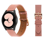 Bracelet de Montre en Cuir à Tissage Uni, Pour Samsung Galaxy Watch4 40mm / 44mm