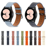 Bracelet de Montre en Cuir à Tissage Uni, Pour Samsung Galaxy Watch4 40mm / 44mm