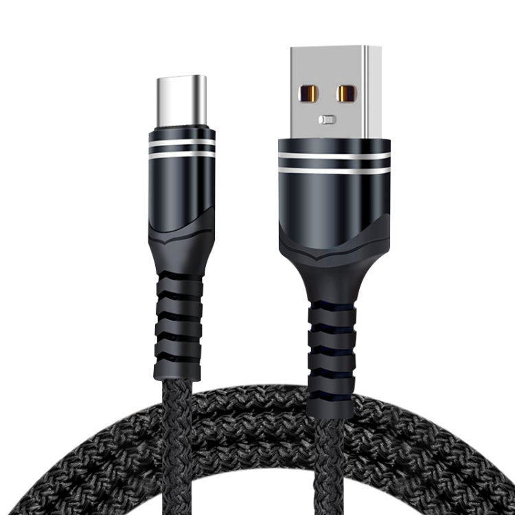 Câble de chargement USB tressé 6A, Longueur du câble : 1m, USB-C / Type-C, Micro USB, 8 broches