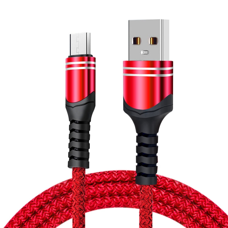 Câble de chargement USB tressé 6A, Longueur du câble : 1m, USB-C / Type-C, Micro USB, 8 broches
