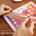 Étui de protection antichoc en cuir PU pour Apple Pencil 1 / 2, Étui