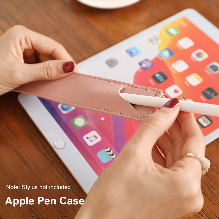 Étui de protection antichoc en cuir PU pour Apple Pencil 1 / 2, Étui