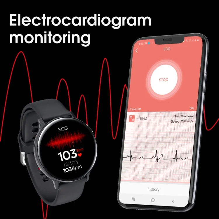 Montre connectée S20S avec écran HD de 1,4 pouce, étanche IP68, compatible avec le contrôle de la musique, la prise de photos via Bluetooth, le suivi de la fréquence cardiaque et de la pression artérielle.
