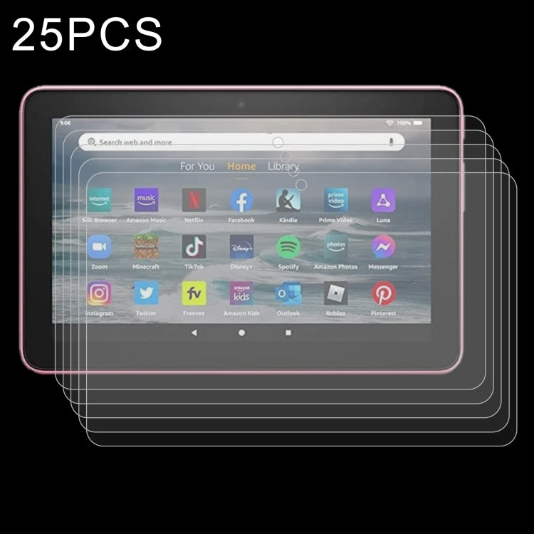 25 pièces Film en verre trempé anti-explosion 9H 2.5D pour tablette TCL Tab 10s / Enjoy 2 / T10 / T10S / Honor X8 / Honor 8 Lite / Lenovo K10C X6E6F / Teclast P30T, pour TCL Tab 10s / Enjoy 2 / T10 / T10S / Honor X8 / Honor 8 Lite (25 pièces)