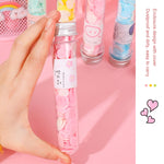 10 mini-savons confettis jetables portables en forme de tube, boîte, séries : Animaux, Succulentes, Fruits, Mots, Constellations, Bébé Cochon
