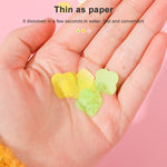 10 mini-savons confettis jetables portables en forme de tube, boîte, séries : Animaux, Succulentes, Fruits, Mots, Constellations, Bébé Cochon